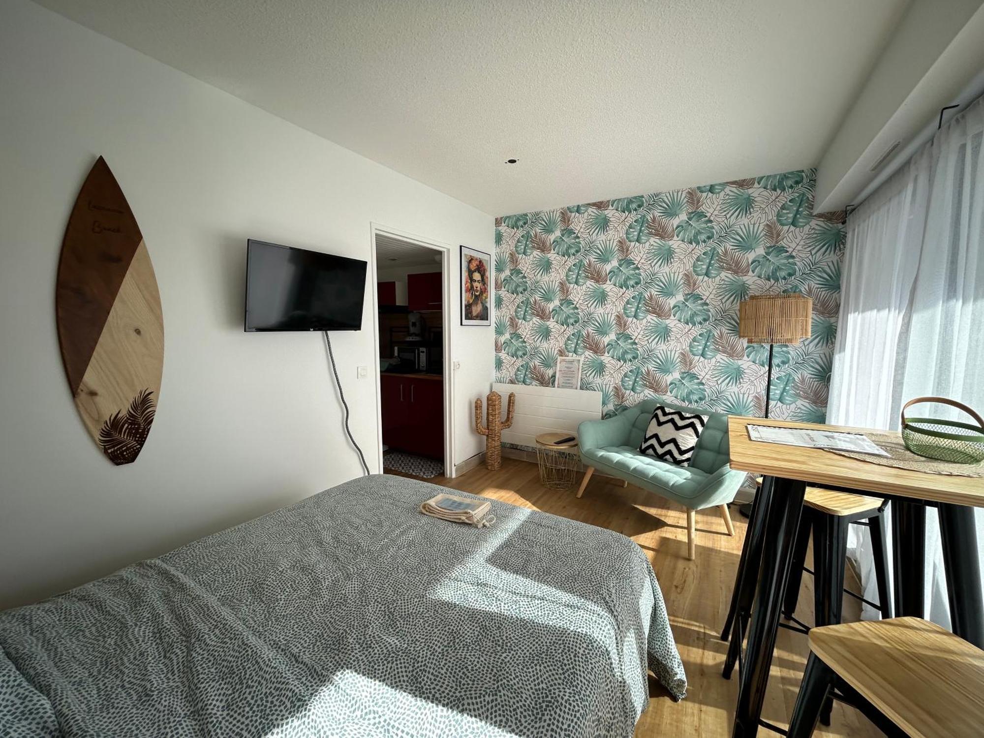 Cosy Studio Avec Vue Sur L'Ocean Lacanau Buitenkant foto